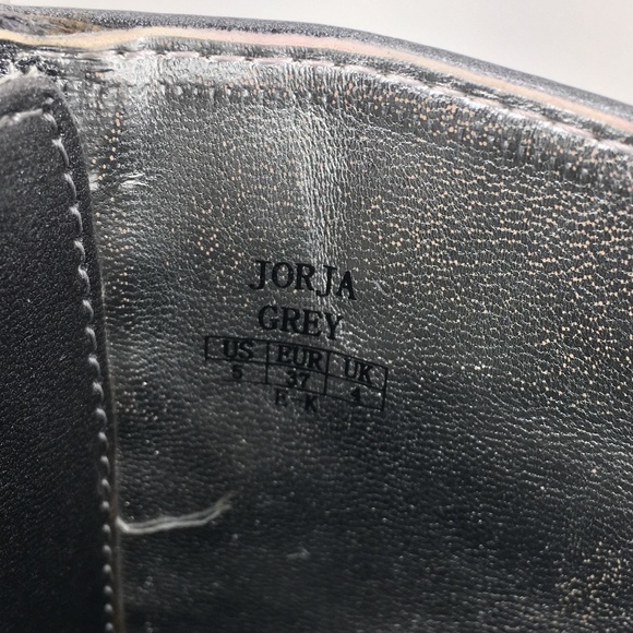 MICHAEL KORS Jorja Grey Silver Riding Boots Size 5 - Picture 6 of 8